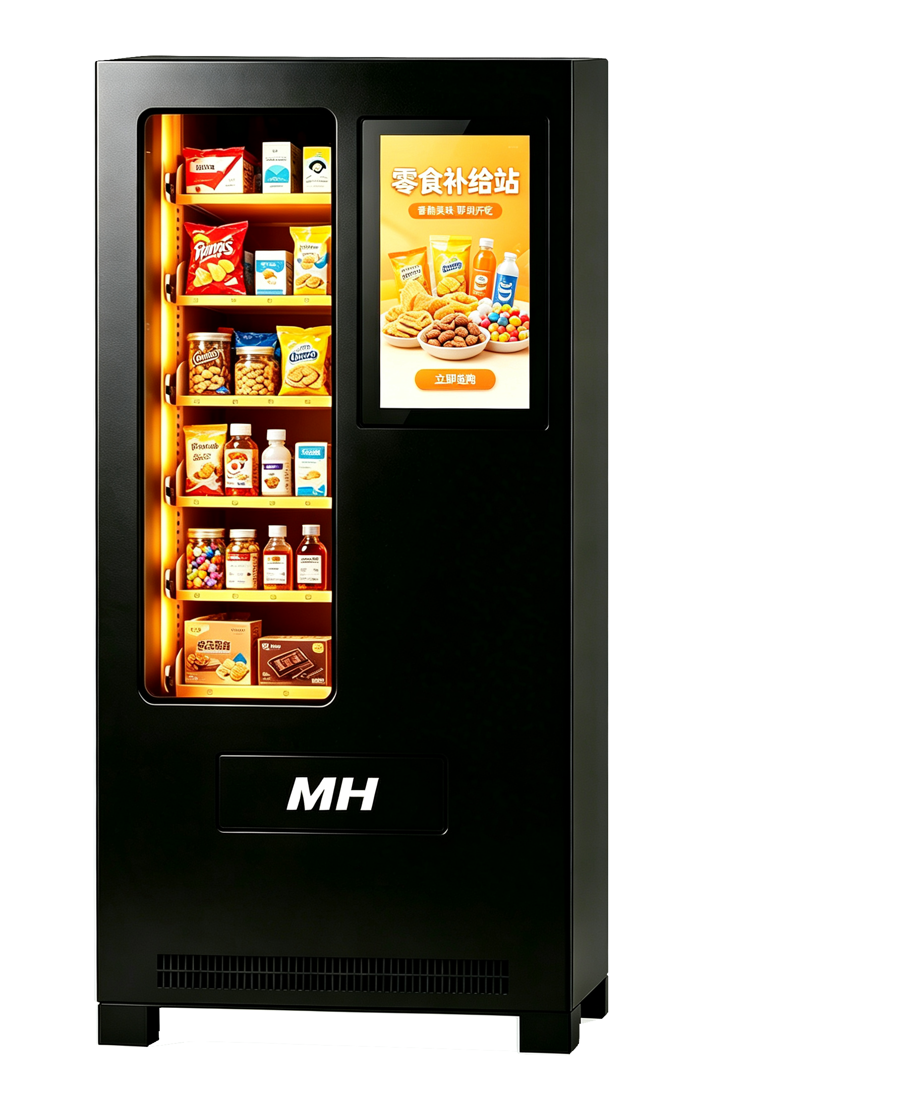 弹簧21.5寸半屏零食机